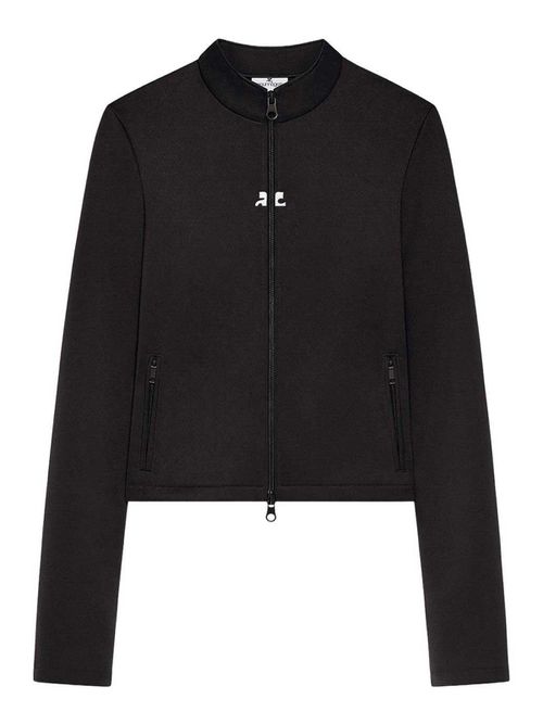 Crop jacket with zip