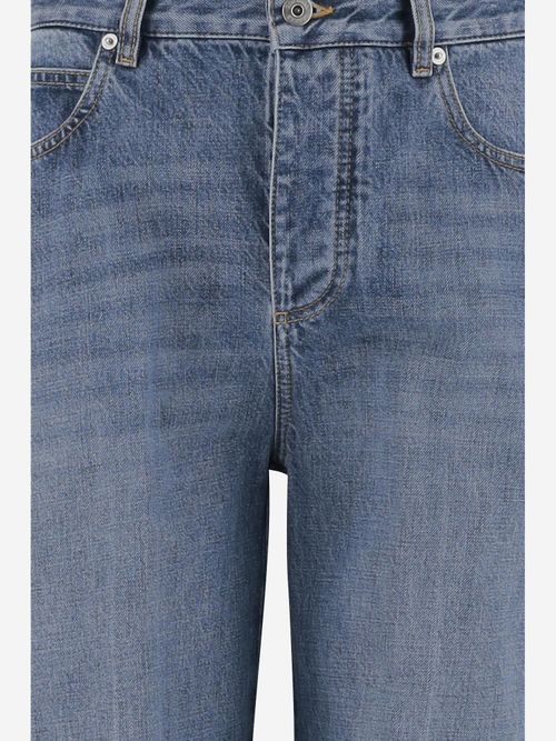 Cotton Denim Jeans — Blue