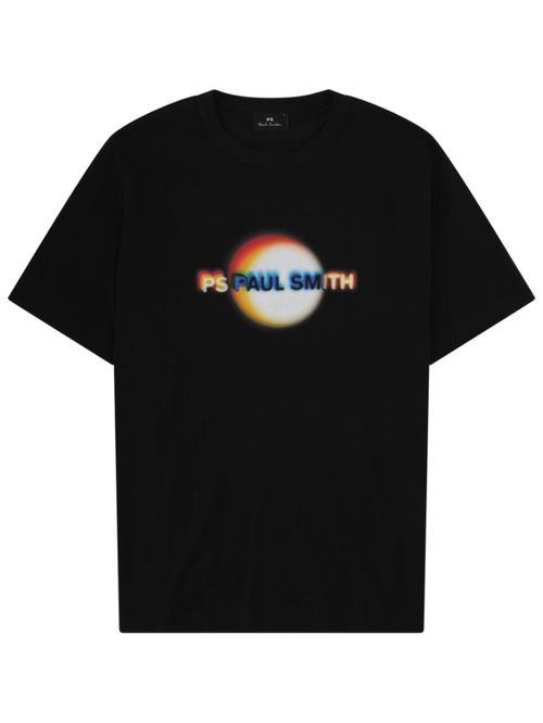 Black Graphic Crew Neck T-Shirt