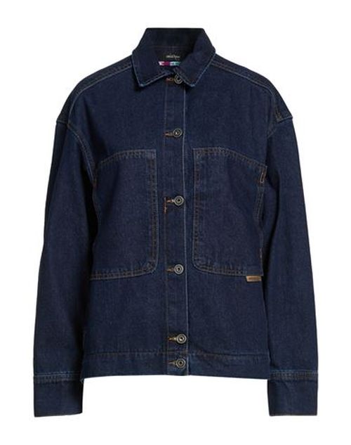 Woman Denim outerwear Blue Size 2 Cotton