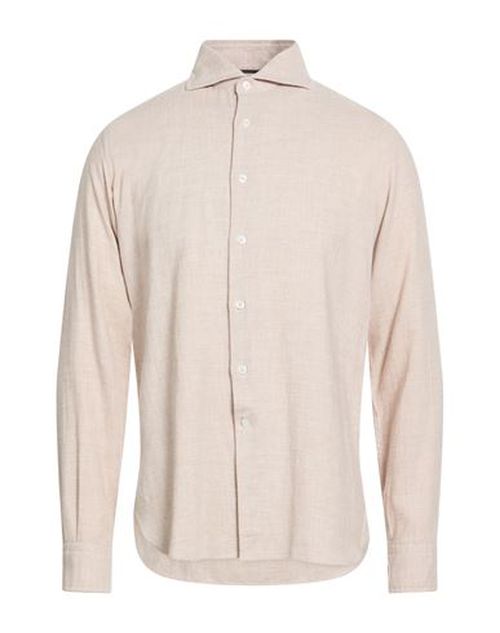 Man Shirt Beige Size 15 ¾ Cotton, Wool
