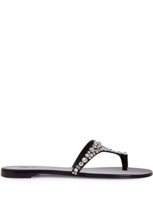 Nebula crystal-embellished sandals