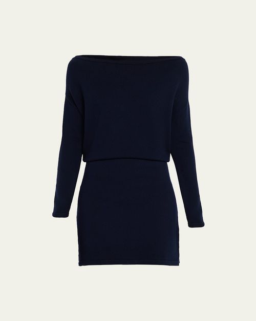 Ramy Brook | Chance Off-Shoulder Wool Sweater Dress | Realry