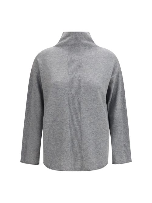 Cashmere Turtleneck Sweater — Gray