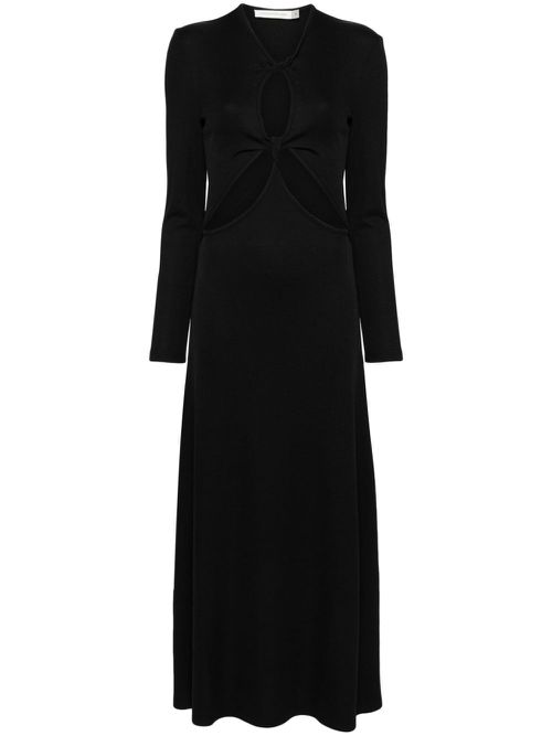 Open twist anglaise dress - Black