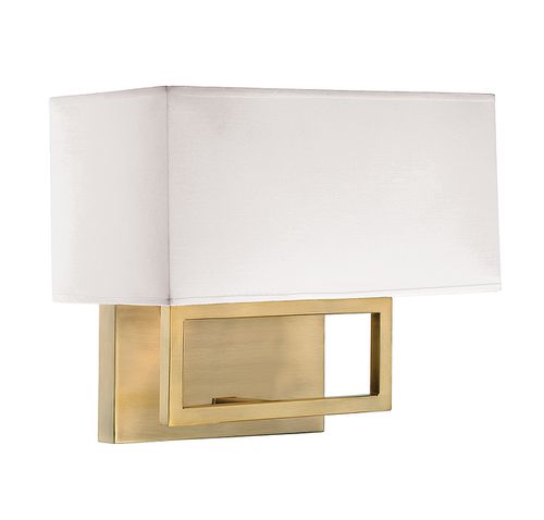 Trade Winds Avalon 2-Light Wall Sconce in Natural Bra