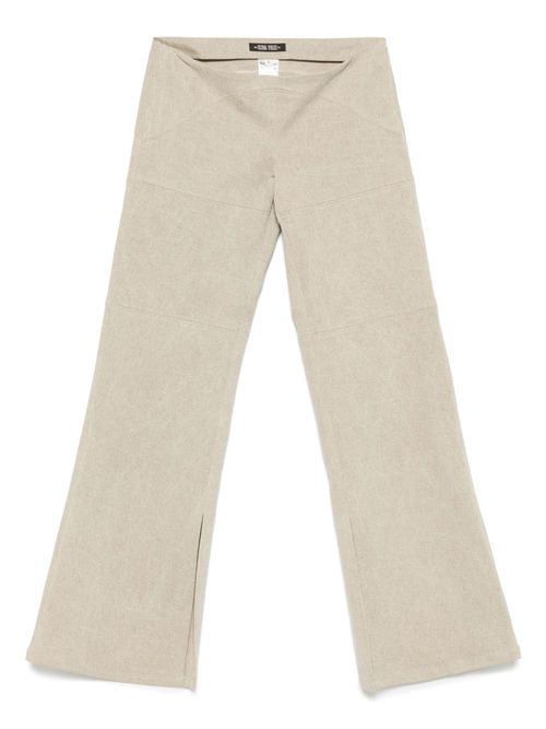 Elena Velez low-rise slim trousers - Neutrals