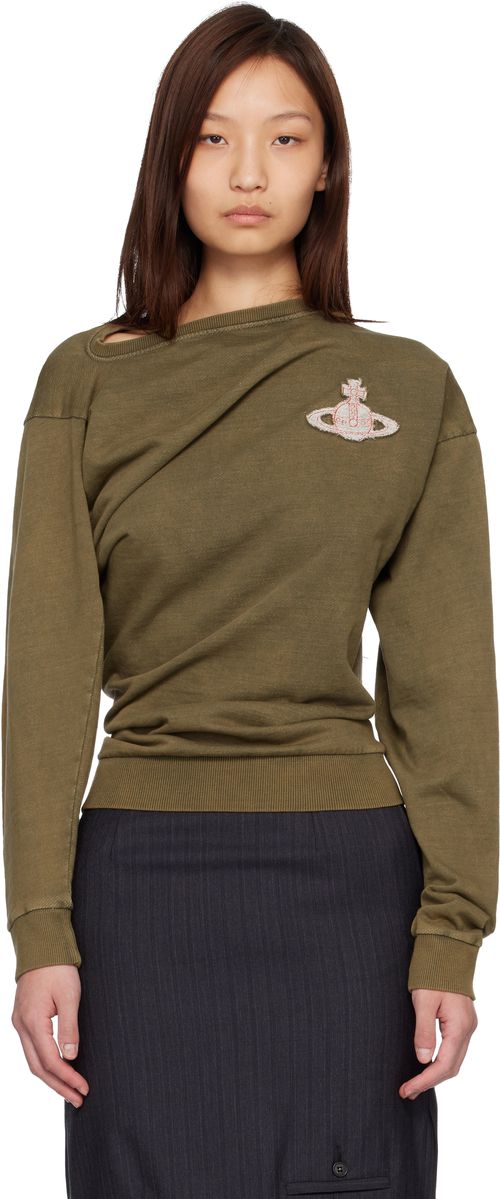 Khaki LS Hebo Sweatshirt