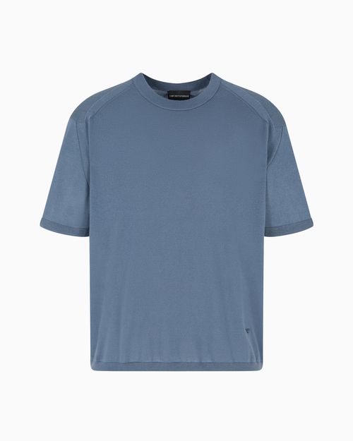 ASV plain-knit jumper in a Lyocell and wool blend