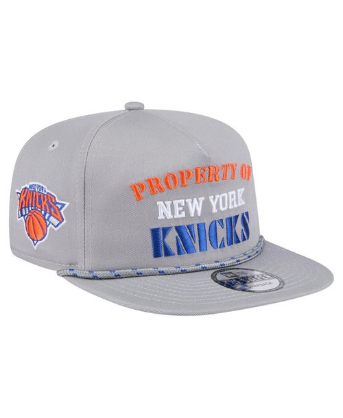 Men's Gray New York Knicks Throwback Property Of Golfer Snapback Hat - Gray
