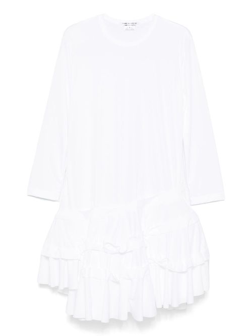 Comme Des Garçons Comme Des Garçons ruffled midi dress - White