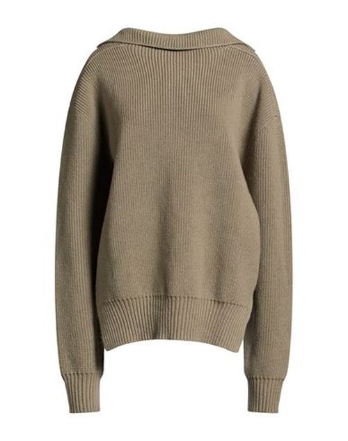 Woman Turtleneck Khaki Size L Virgin Wool