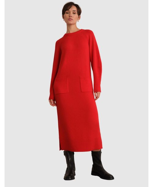 Women's Dannie Cinched-Waist Collard Shirt - Bright Red