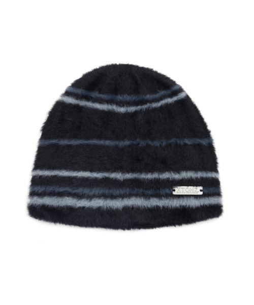 XTA095 Stripe Soft Hairy Beanie