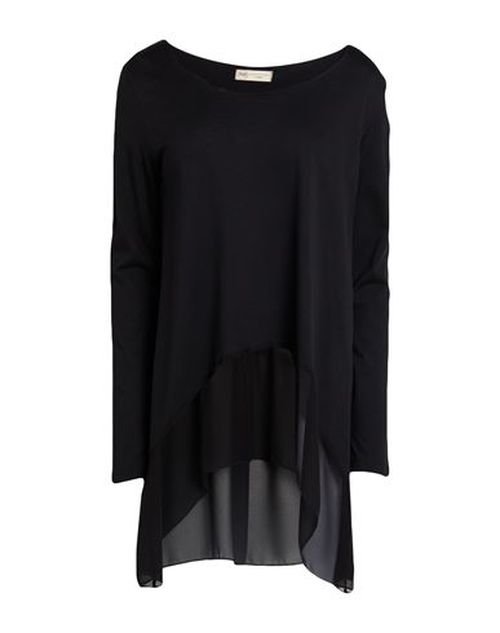 Woman Top Black Size XS Cotton, Modal