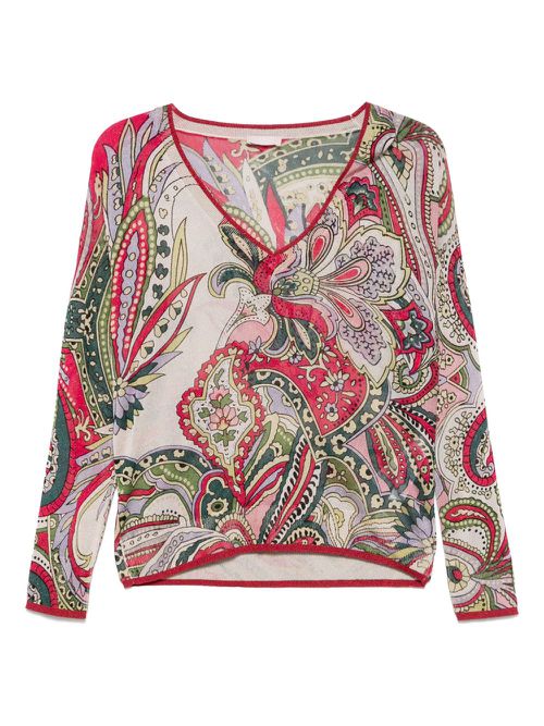 LIU JO bandana-jacquard top - Pink