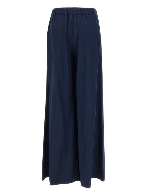 Linen-blend trousers - Blue