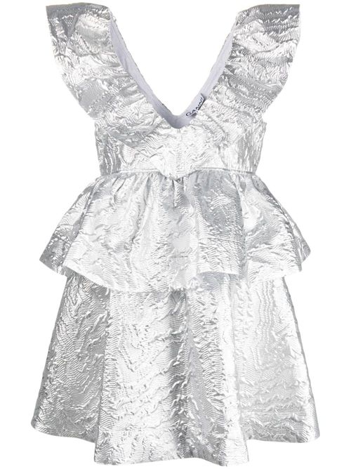 Jacquard metallic dress - Silver