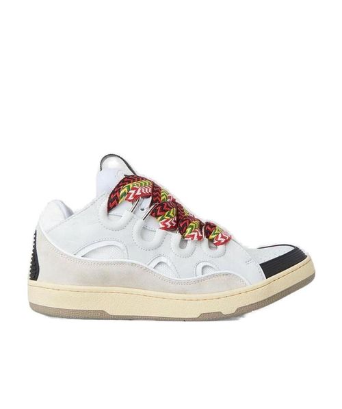 Curb low-top leather sneakers