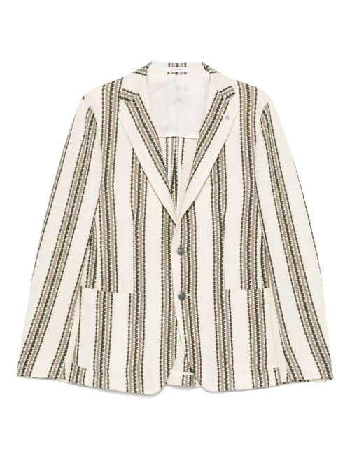 Striped blazer - Neutrals
