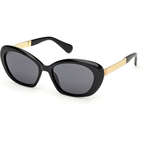 MAX&Co Donna MAX&Co MO0133 01A Occhiali da sole Iniettato Nero Fumo Rotonda Normale