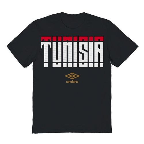 Men's Umbro Tunisia Country Stack Graphic Tee, : arge, Black
