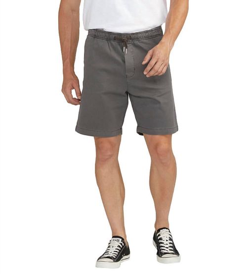 Pull-On Chino Short In Dark Grey