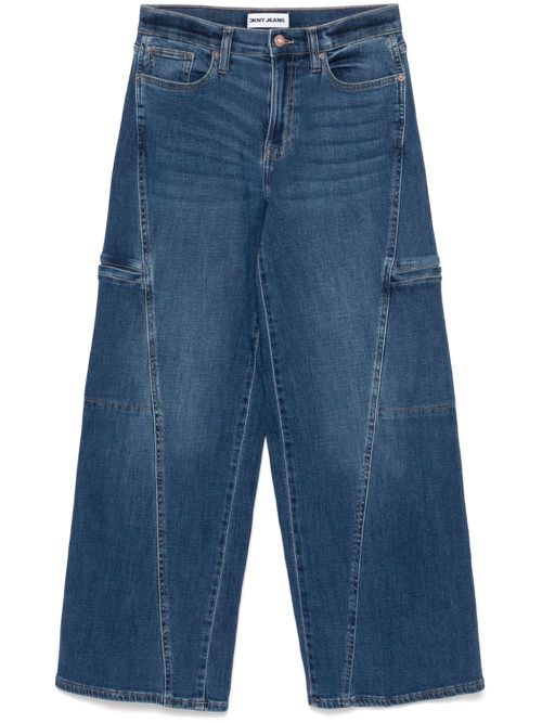 High-rise wide-leg jeans - Blue