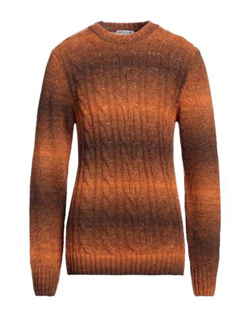 Man Sweater Rust Size 36 Acrylic, Wool, Polyamide