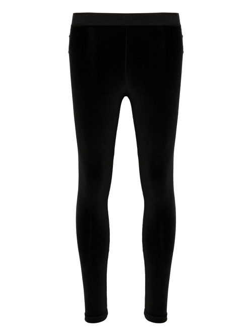 TOM FORD lustrous velour signature leggings - Black