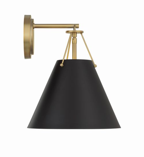 Vibrant Gold One Light Task Sconce from the Xavier Collection