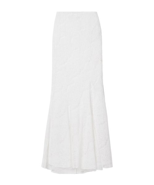 Recycled-lace maxi skirt