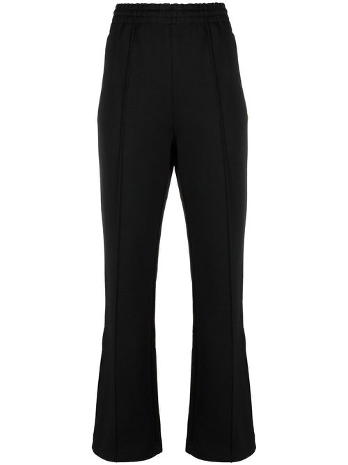 Side slit-detail trousers - Black
