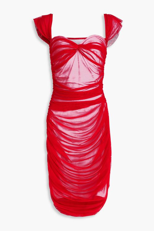 knee length dresses for ladies Red Midi Corset Dress – Lea Clothing Co main image 1