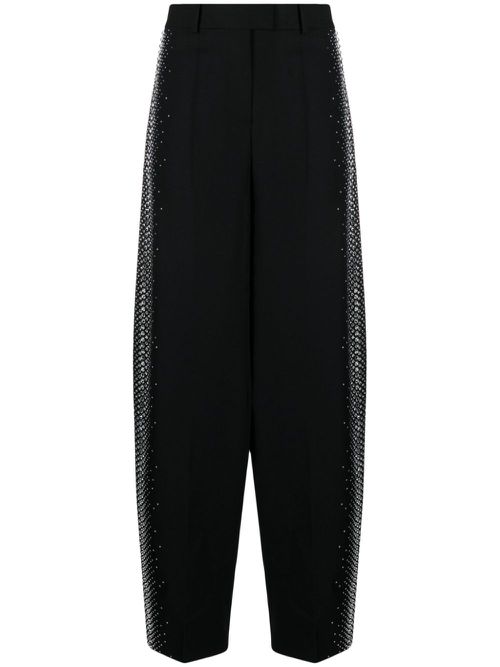 Jagger high-waist wide-leg trousers - Black