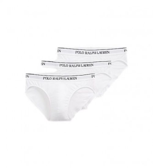 Polo Ralph Lauren for man. 714835884001 Pack of 3 white Classic briefs (S), Homewear, Cotton