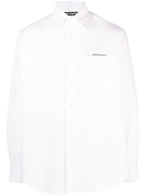 Sartorial-tape cotton shirt - White