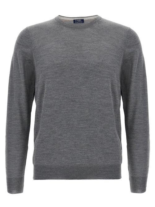 Grey Wool and silk sweater