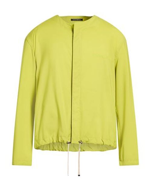 Man Jacket Lime green Size 36 Virgin Wool