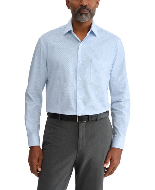 Men's Everyday Defense Spread Collar Shirt - Blue Flower