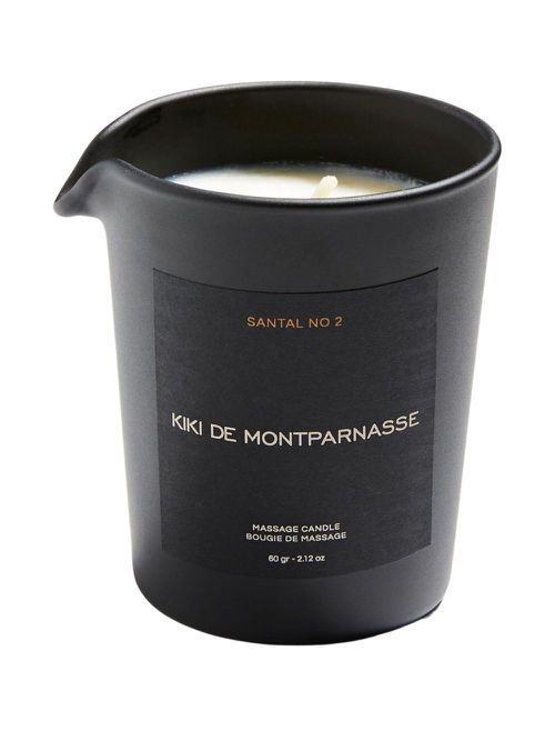 Kiki de Montparnasse Santal N. 02 massage oil candle - Black MASSAGEOILCANDLECN200S
