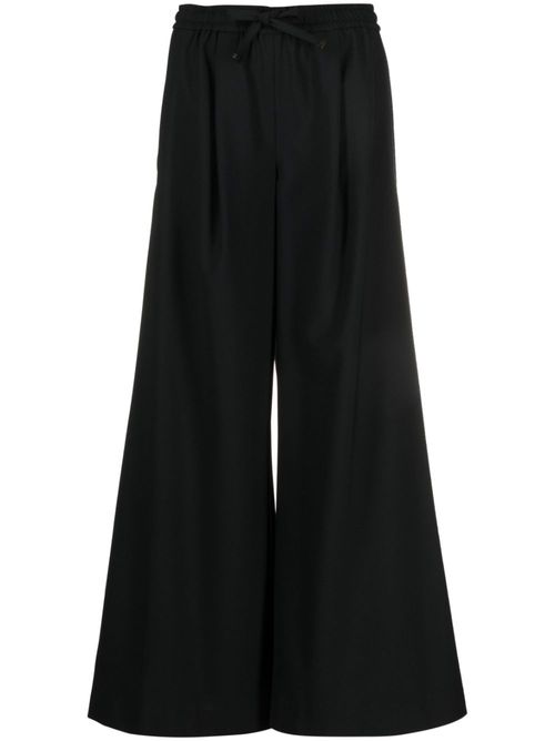 Faris wide-leg trousers - Black