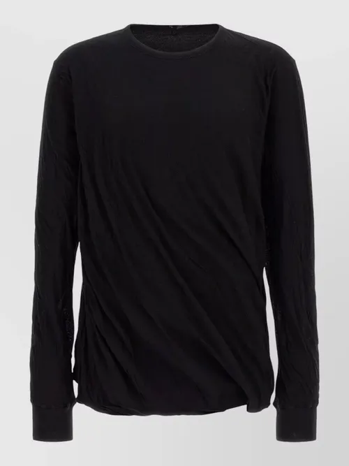 Rick Owens - jumbo double ls crinkled long sleeve t-shirt
