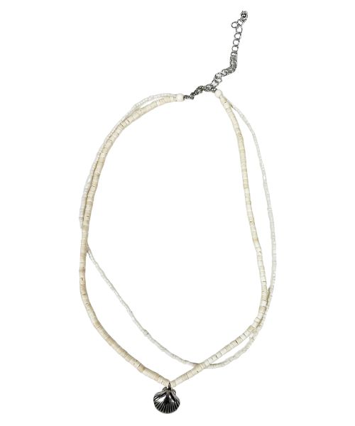 Shell Double Chain Necklace 