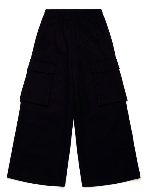 Wide-leg cargo pants - Black