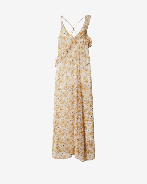 Luxie Dress - Women - Light Yellow-ecru - Size 36 - Marant Étoile