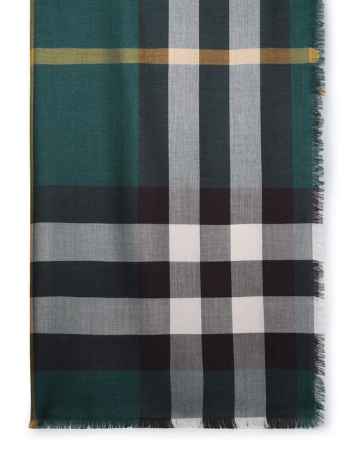 Green Cashmere Blend Scarf