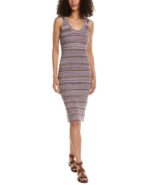 Torreya Linen-Blend Midi Dress
