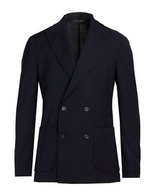 Man Blazer Midnight blue Size 40 Polyester, Wool, Elastane