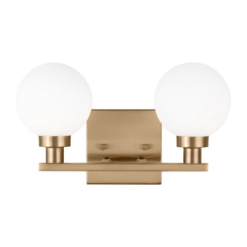 Clybourn 2-Light Bathroom Vanity Light in Satin Bra